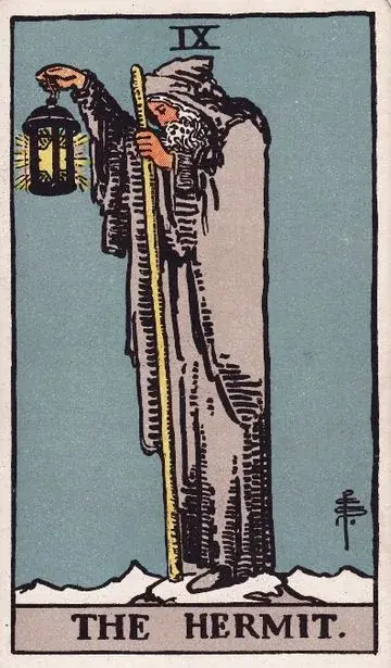 The Hermit, upright